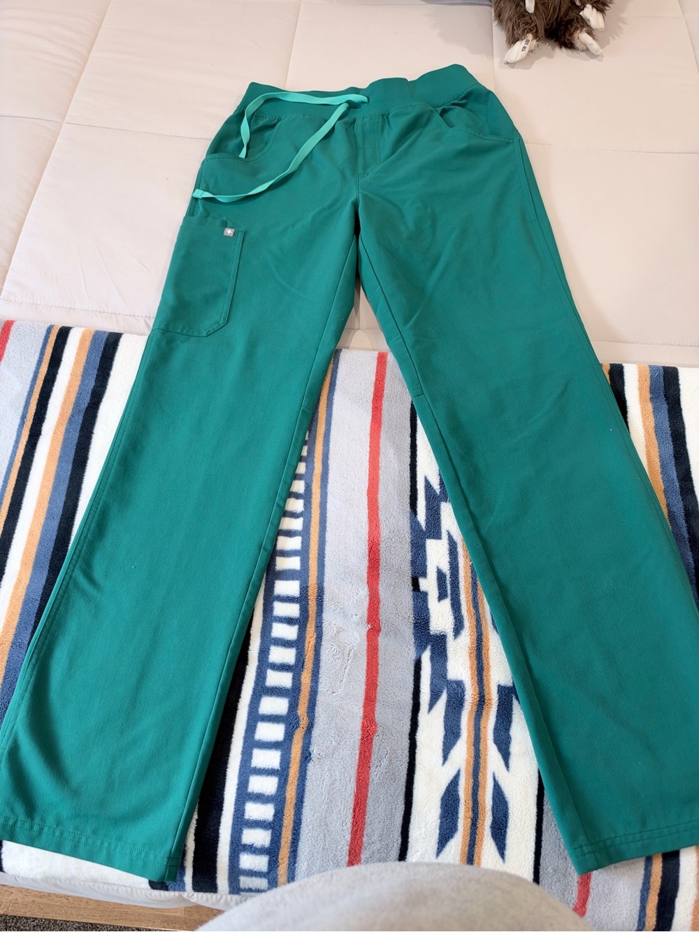 Figs Women’s Teal Straight-Leg Scrub Pants
